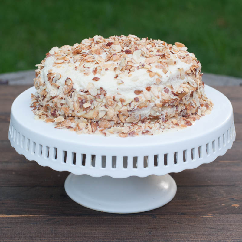 Burnt Almond Cake | The Best Almond Cake With Buttercream Frosting
